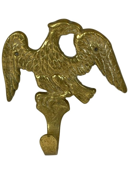 Other - Vintage Antique Brass Eagle Wall Door Coat Hat Hook